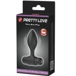 PRETTY LOVE - VIBRA BUTT 10 VIBRAÃÃES PLUG ANAL PRETO
